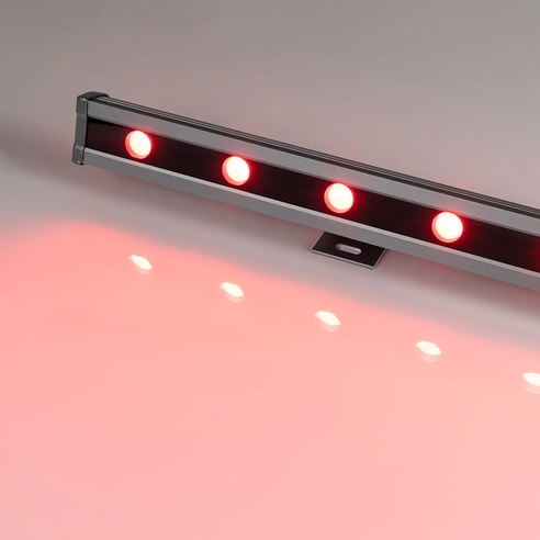 Светодиодный прожектор AR-LINE-1000L-48W-24V RGB-Day4000 (Grey, 15x45 deg, DMX512) (Arlight, Закрытый)