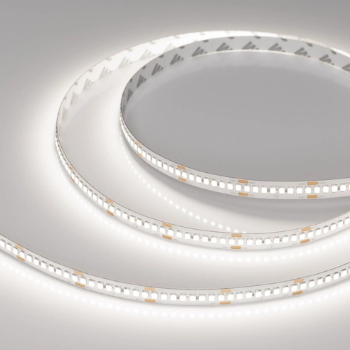 Лента светодиодная RT-A240-10mm 24V Day5000 (22 W/m, IP20, 2835, 5m) (Arlight, высок.эфф.150 лм/Вт)