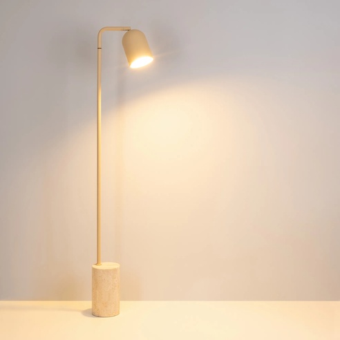 Светильник SP-MASON-FLOOR-R143-6W Warm3200-MIX (BG, 120 deg, 230V) (Arlight, IP20, Травертин, 5 лет)