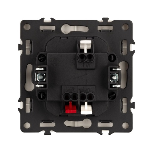 Механизм выключателя одноклавишный проходной LED SWT-NOBE-MKP1-SFPL-L-WH (230V, 10A) (Arlight, -)
