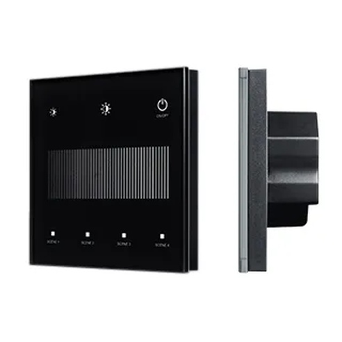 INTELLIGENT ARLIGHT Сенсорная панель SMART-DALI-301-11-1G-4SC-DT6 Черная (230V, встраиваемая, 2.4G) (IARL, IP20 Пластик, 5 лет)