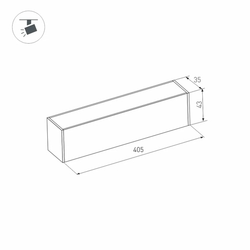 Светильник MAG-FLAT-45-L405-12W Day4000 (BK, 100 deg, 24V, DALI) (Arlight, IP20 Металл, 3 года)