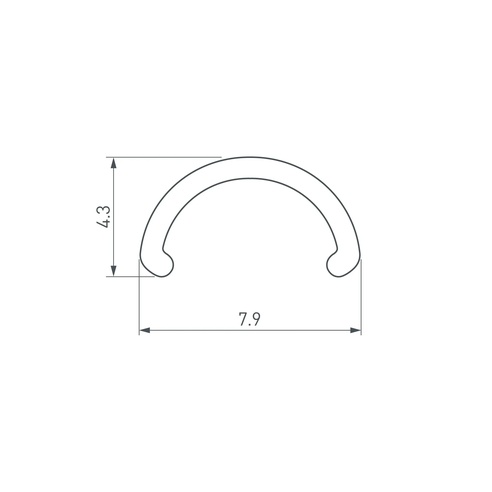Экран ARH-ROUND-D8-2000 Round Opal (Arlight, Пластик)