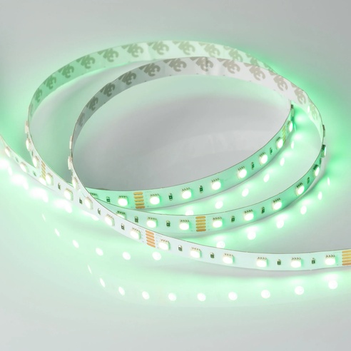 Лента светодиодная RT-B60-12mm 24V RGBW-Warm-4-in-1 (19.2 W/m, IP20, 5060, 5m) (Arlight, Открытый)