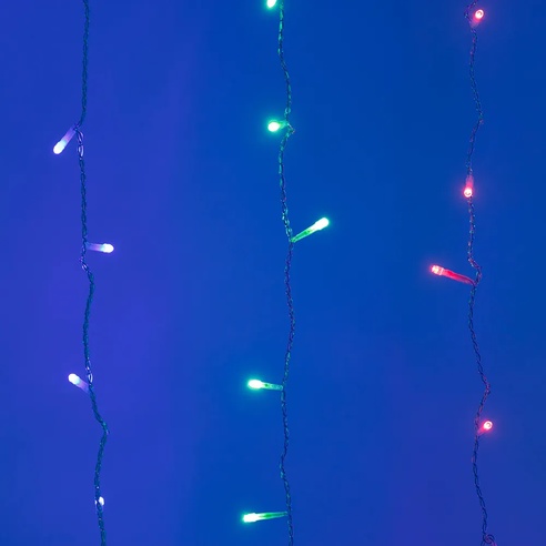 Светодиодная гирлянда ARD-CURTAIN-HOME-2000x2500-CLEAR-300LED RGB (230V, 18W) (Ardecoled, IP20)