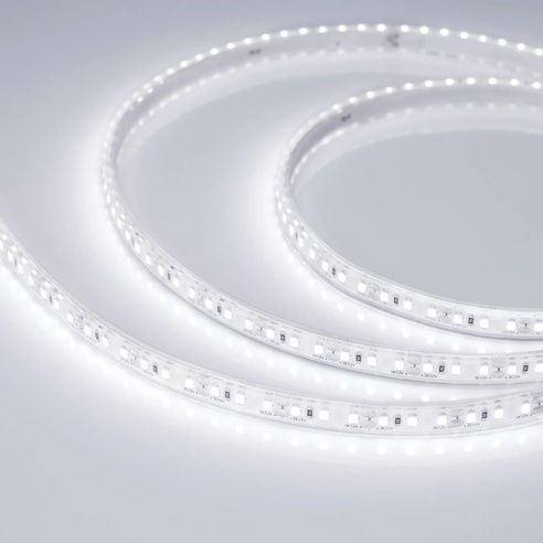 Лента светодиодная герметичная RTW-PU-A120-10.5mm 12V White6000 (16.8 W/m, IP68, Wire 2m, 5m) (Arlight, -)