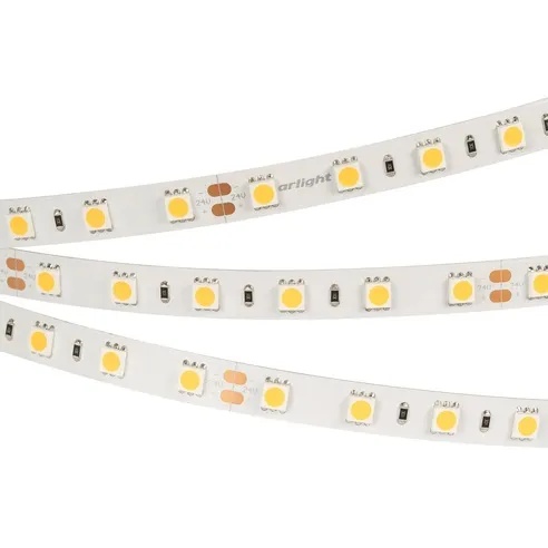 Лента светодиодная RT-B60-10mm 24V Warm3000 (14.4 W/m, IP20, 5m) (Arlight, Открытый)