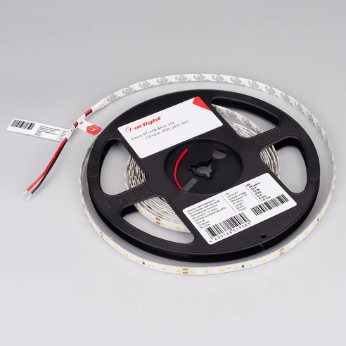 Лента светодиодная RT-A98-8mm 24V Warm2700 (10 W/m, IP20, 2835, 5m) (Arlight, Открытый)