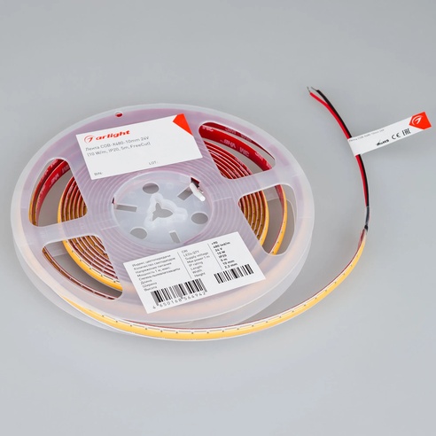Лента светодиодная COB-X480-10mm 24V Warm2700 (10 W/m, IP20, 5m, FreeCut) (Arlight, Свободная резка)
