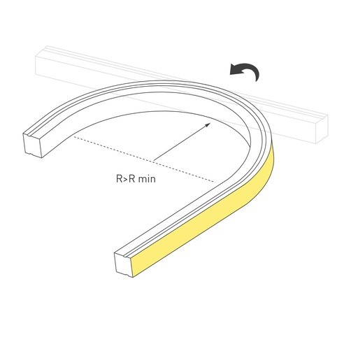 Лента герметичная MOONLIGHT-TOP-X280-20x20mm 24V Day4000 (10 W/m, IP67, 0,5m, wire x1) (Arlight, Образец)