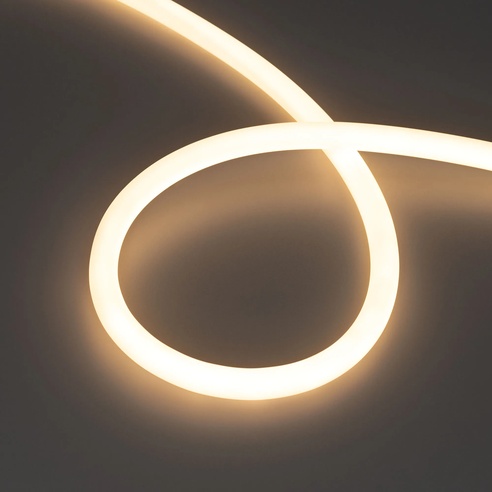 Лента светодиодная герметичная MOONLIGHT-TOP-M560-D13mm 24V Warm3000 360deg (8.6 W/m, IP65, 5m, wire x1) (Arlight, Вывод прямой, 3 года)