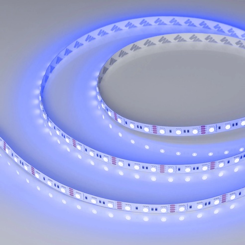 Лента светодиодная RT-B72-10mm 12V RGB (15 W/m, IP20, 5060, 5m) (Arlight, 15 Вт/м, IP20)