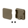 Заглушка LINE-D-3030 SQUARE OLIVE GREY (Arlight, Металл)