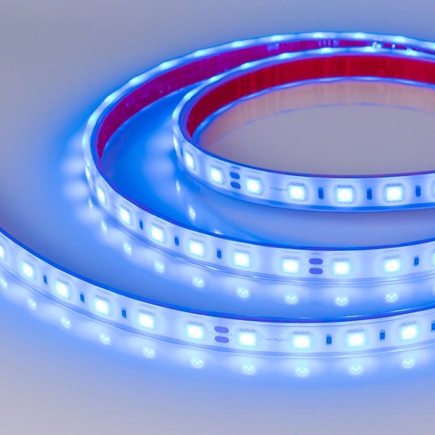 Лента светодиодная герметичная RTW-PFS-B60-13mm 24V Blue (14.4 W/m, IP68, 5060, 5m) (Arlight, 14.4 Вт/м, IP68)