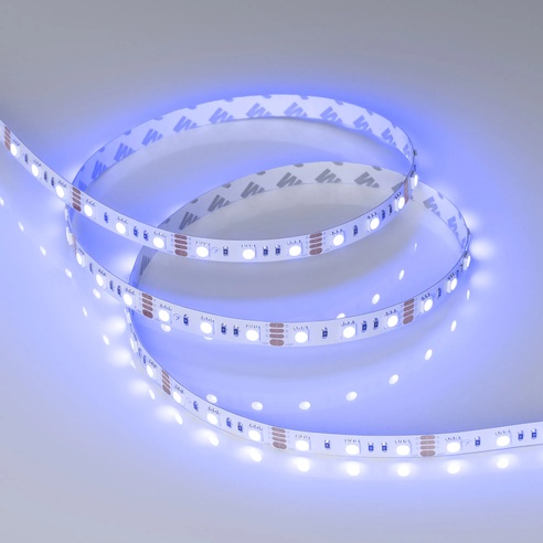 Лента светодиодная RT-B60-10mm 12V RGB (14.4 W/m, IP20, 5060, 5m) (Arlight, Открытый)