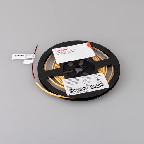 Лента светодиодная COB-X420-4mm 24V Warm3000 (10 W/m, IP20, CSP, 5m) (Arlight, узкая)