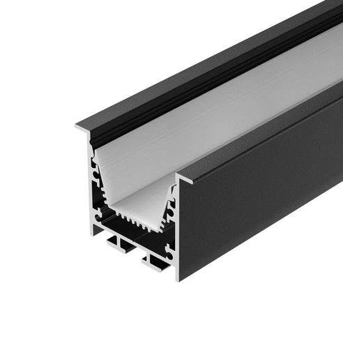 Профиль LINIA45-F-TRAY-2000 BLACK (Arlight, Алюминий)