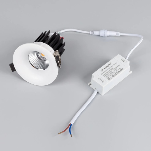 Светильник MS-FOGGY-BUILT-R86-10W Warm3000 (WH, 36 deg, 230V) (Arlight, IP54 Металл, 5 лет)