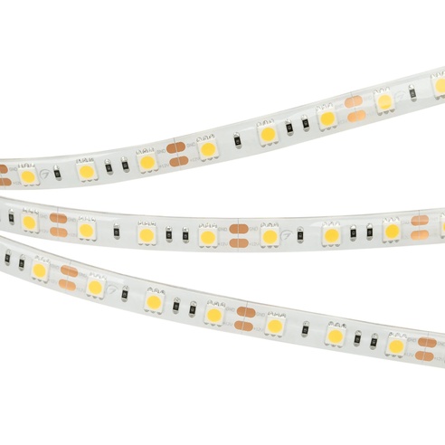 Лента светодиодная RTW 2-5000SE 12V Cool 2x (5060, 300 LED, LUX) (Arlight, 14.4 Вт/м, IP65)