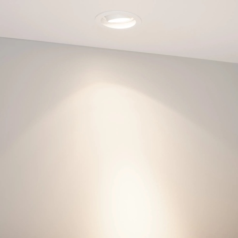 Светильник MS-VORTEX-BUILT-R90-12W Day4000 (WH-WH, 20 deg, 230V) (Arlight, IP20 Металл, 5 лет)