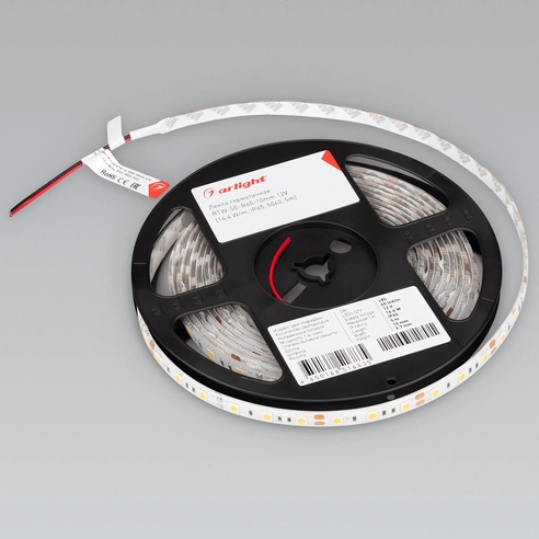 Лента светодиодная герметичная RTW-SE-B60-10mm 12V White6000 (14.4 W/m, IP65, 5060, 5m) (Arlight, -)