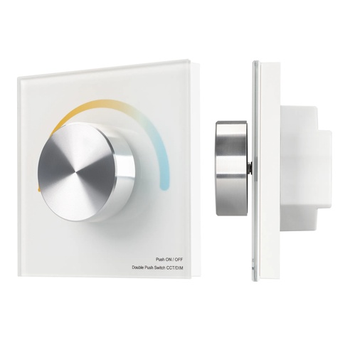 Панель SMART-P2-MIX-G-IN White (3V, Rotary, 2.4G) (Arlight, IP20 Пластик, 5 лет)