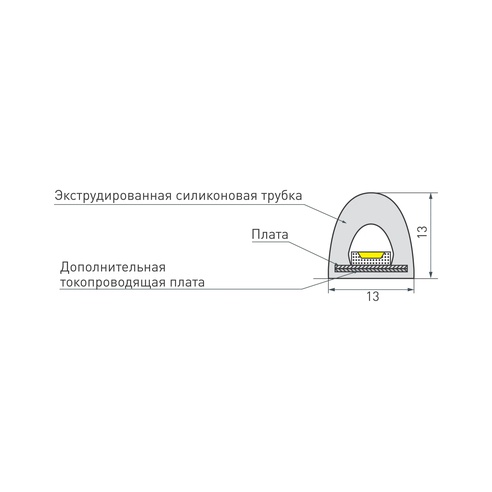 Лента светодиодная герметичная RTW-PWT-A180-13mm 24V Day4000 (14.4 W/m, IP67, 2835, 5m) (Arlight, 14.4 Вт/м, IP67)