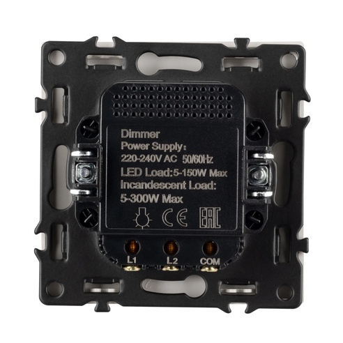 Механизм светорегулятора SWT-NOBE-DLR-SFPL-BK (250V, 300W) (Arlight, Черный оникс)