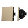 Механизм звонкового выключателя SWT-NOBE-MKR1-SFPL-GD (230V, 10A) (Arlight, Золотой песок)