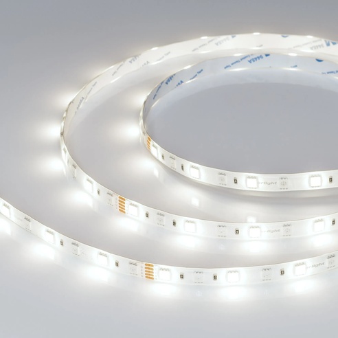 Лента светодиодная RTW-SE-B60-10mm 24V RGBW-White (14.4 W/m, IP65, 5060, 5m) (Arlight, Открытый)