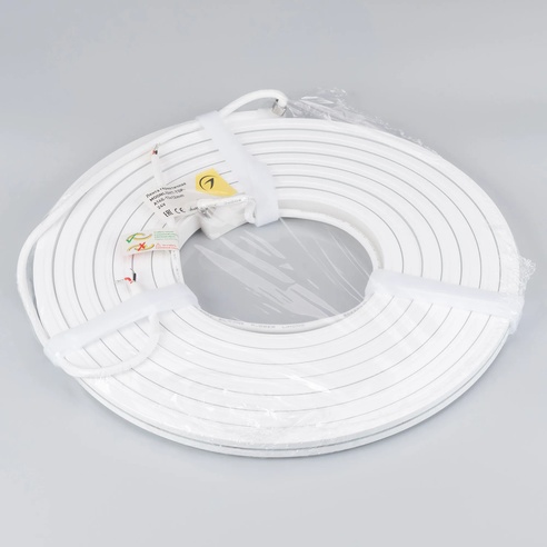 Лента светодиодная герметичная MOONLIGHT-TOP-A140-13x12mm 24V Day4000 (9.6 W/m, IP67, 5m, wire x2) (Arlight, Вывод боковой, 3 года)
