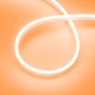 Лента светодиодная герметичная AURORA-PS-A120-12x6mm 24V Amber (10 W/m, IP65, 2835, 5m) (Arlight, Силикон)