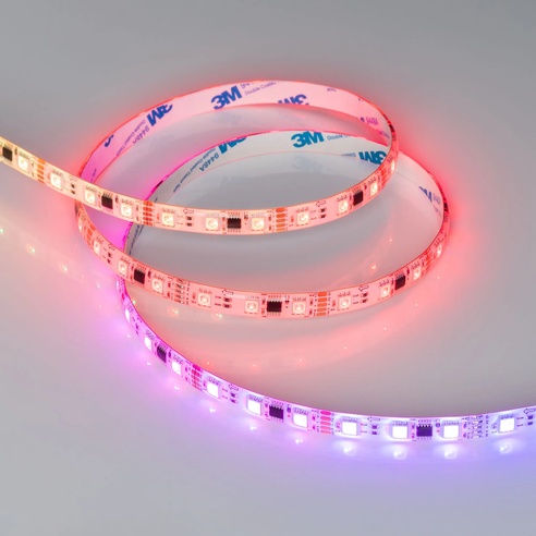 Лента светодиодная герметичная DMX-SE-B60-10mm 12V RGB-PX3 (14 W/m, IP65, 5060, 5m) (Arlight, -)