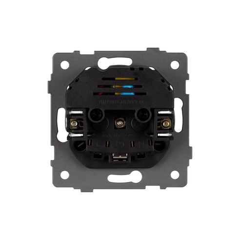 Механизм розетки с USB зарядкой SCT-MUAA-PL-BK-V (250V, 16A) (Arlight, -)