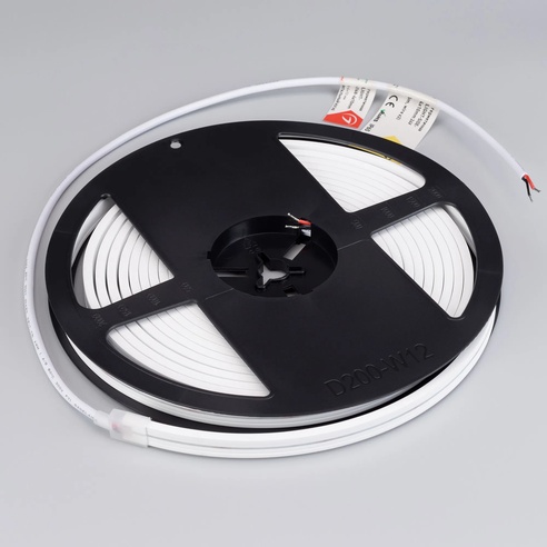 Лента светодиодная герметичная MOONLIGHT-SIDE-A168-4x10mm 24V Day4000 (7.2 W/m, IP65, 5m, wire x2) (Arlight, Вывод прямой, 3 года)