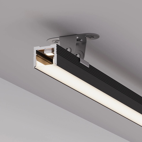 Профиль SL-SLIM-H13M-2000 BLACK (BY) (Arlight, Алюминий)
