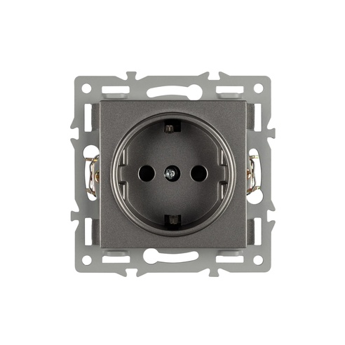 Механизм электрической розетки SCT-MEU1-PL-GR (250V, 16A) (Arlight, -)