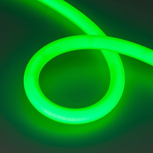 Лента светодиодная герметичная MOONLIGHT-BLACK-SIDE-G280-D25mm 24V RGB 360deg (14.4 W/m, IP65, 3m, wire x1) (Arlight, Вывод боковой, 3 года)