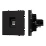 Механизм телефонной розетки SCT-NOBE-MTL1-SFPL-BK (RJ-11, 4C) (Arlight, Черный оникс)