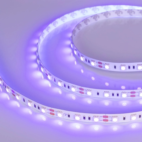Лента светодиодная RT-B60-10mm 12V UV400 (14.4 W/m, IP20, 5060, 5m) (Arlight, Открытый)
