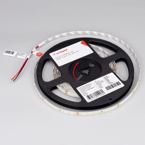 Лента светодиодная RT-A98-8mm 24V Day4000 CRI98 (10 W/m, IP20, 2835, 5m) (Arlight, Открытый)