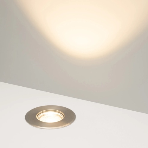 Светильник LTD-GROUND-R110-15W Warm3000 (SL, 20 deg, 230V) (Arlight, IP67 Металл, 3 года)