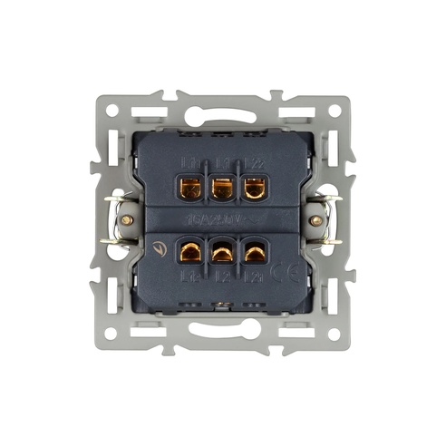 Механизм выключателя одноклавишный перекрёстный SWT-MKX1-PL-GR (250V, 16A) (Arlight, -)