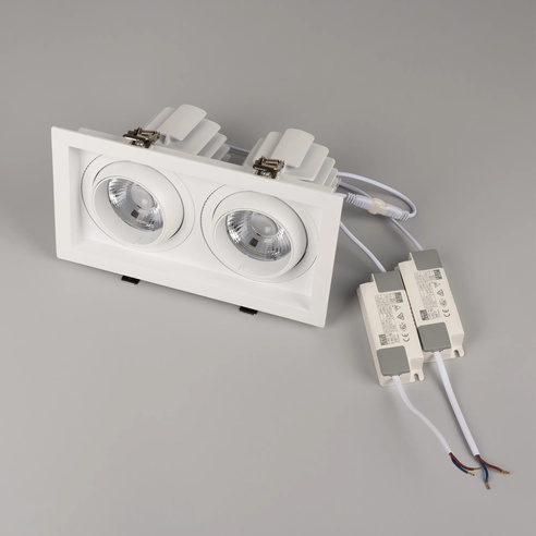 Светильник MS-VORTEX-BUILT-S250x140-2x30W Day4000 (WH-WH, 30 deg, 230V) (Arlight, IP20 Металл, 5 лет)