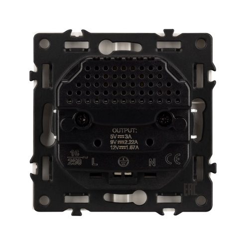 Механизм розетки с USB зарядкой SCT-NOBE-MUAC-SFPL-WH (230V, 16A) (Arlight, -)