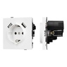 Механизм розетки с USB зарядкой SCT-TENDO-MUAA-PL-WH (230V, 16A) (Arlight, -)