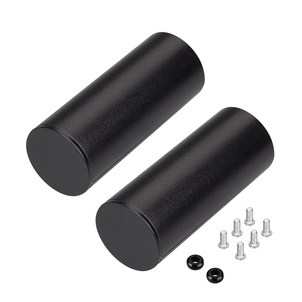Заглушка ROUND-D36-360 BLACK с отверстием (Arlight, Металл)
