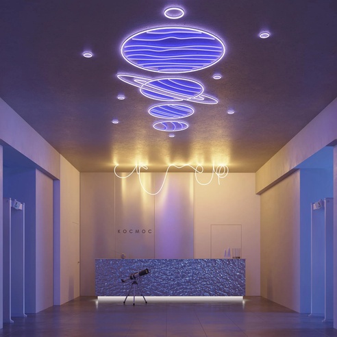 Лента светодиодная герметичная DMX MOONLIGHT-TOP-B84-13x12mm 24V RGB-PX7 (18 W/m, IP67, 5m, wire x2) (Arlight, Силикон)