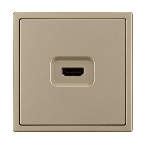 Механизм HDMI розетки SCT-NOBE-MHD1-SFPL-GD (Arlight, Золотой песок)