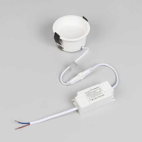 Светильник MS-BREEZE-BUILT-R82-9W Warm2700 (WH, 85 deg, 230V) (Arlight, IP20 Металл, 5 лет)